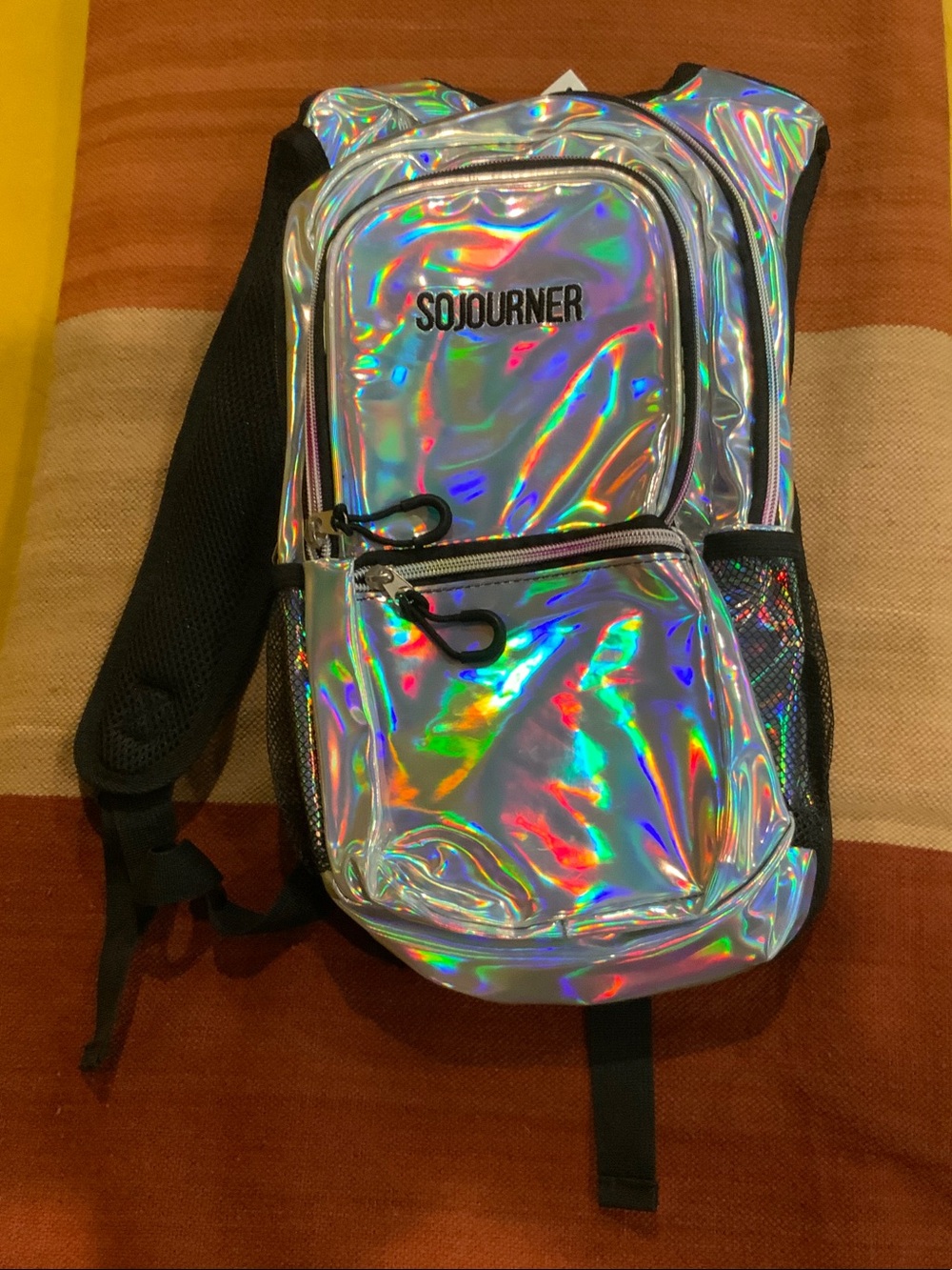 Sojourner Holographic Sling Backpack - Silver Hologram Hydropak
